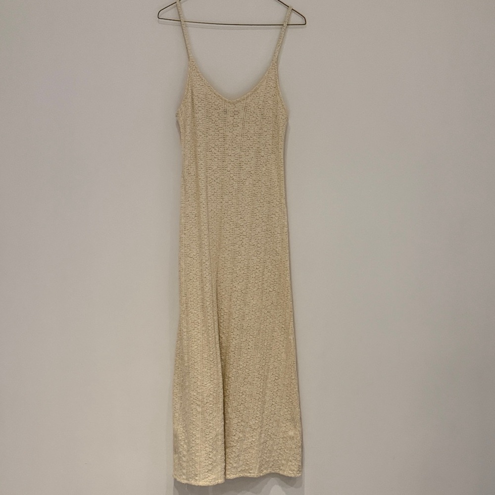 Vintage 90’s Elegant Cream Maxi Dress